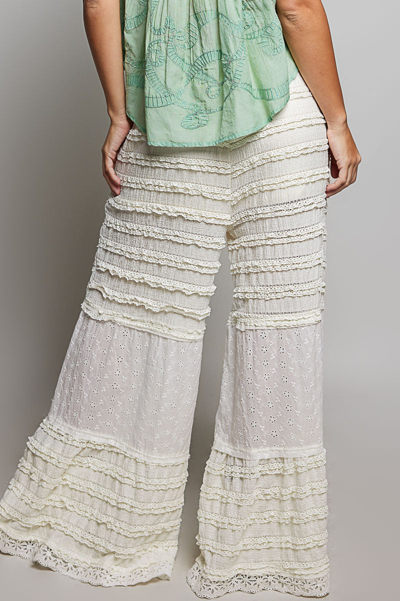 Lace & Eyelet Knit Pants