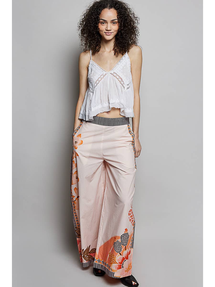 V-Neck Washed Effect White Cami Top