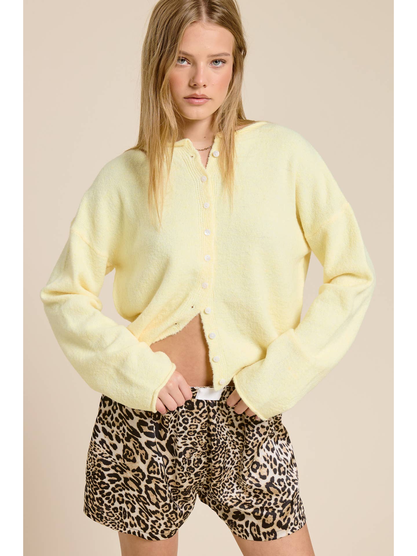 Soft Button Cardigan