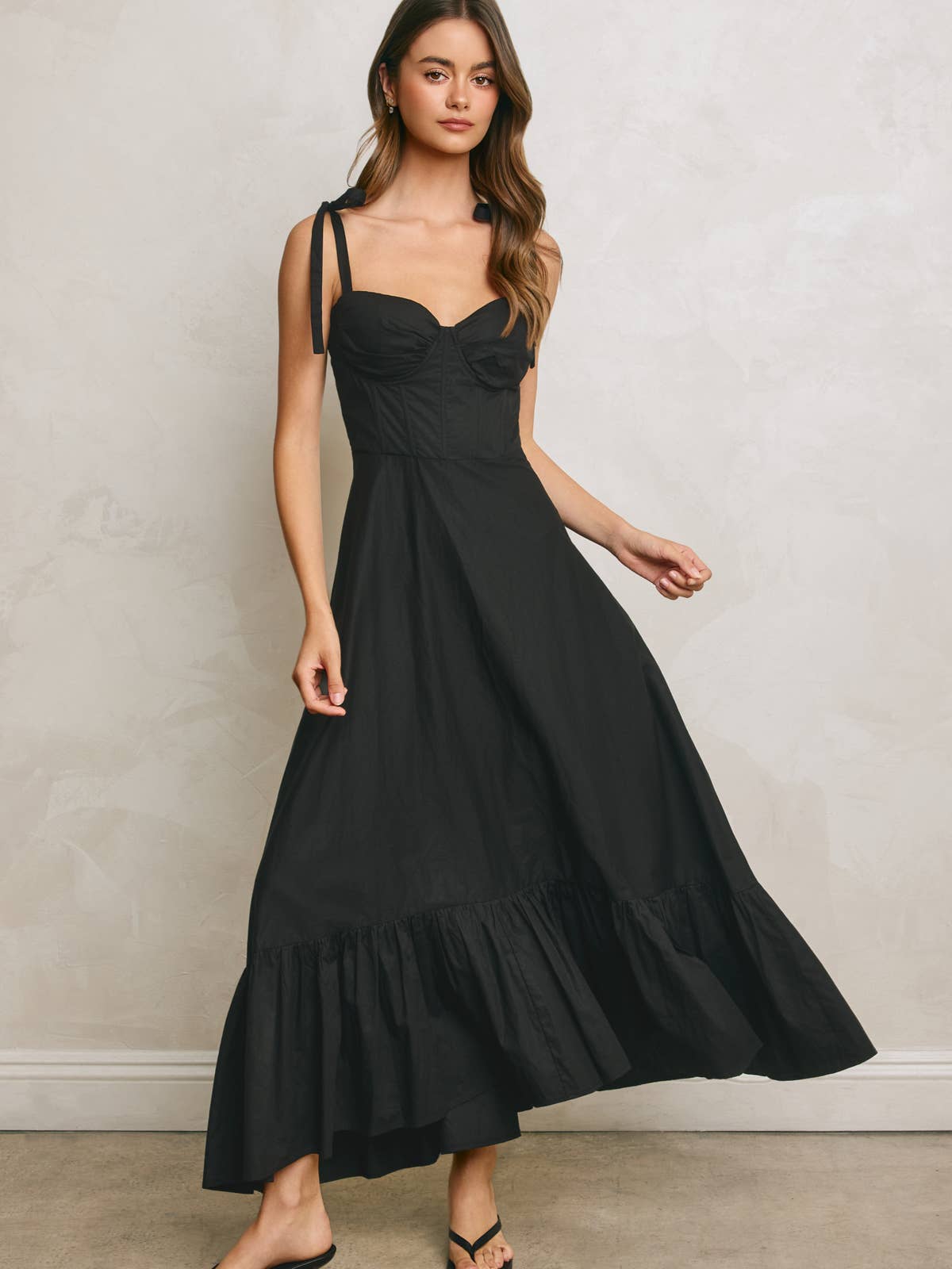 Poplin Sweetheart Maxi Dress
