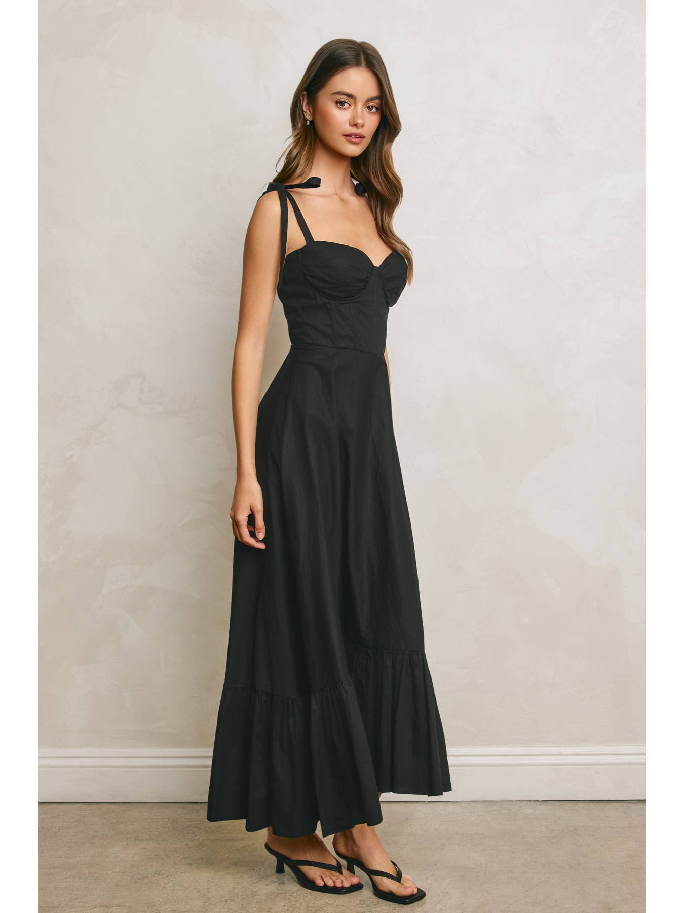 Poplin Sweetheart Maxi Dress