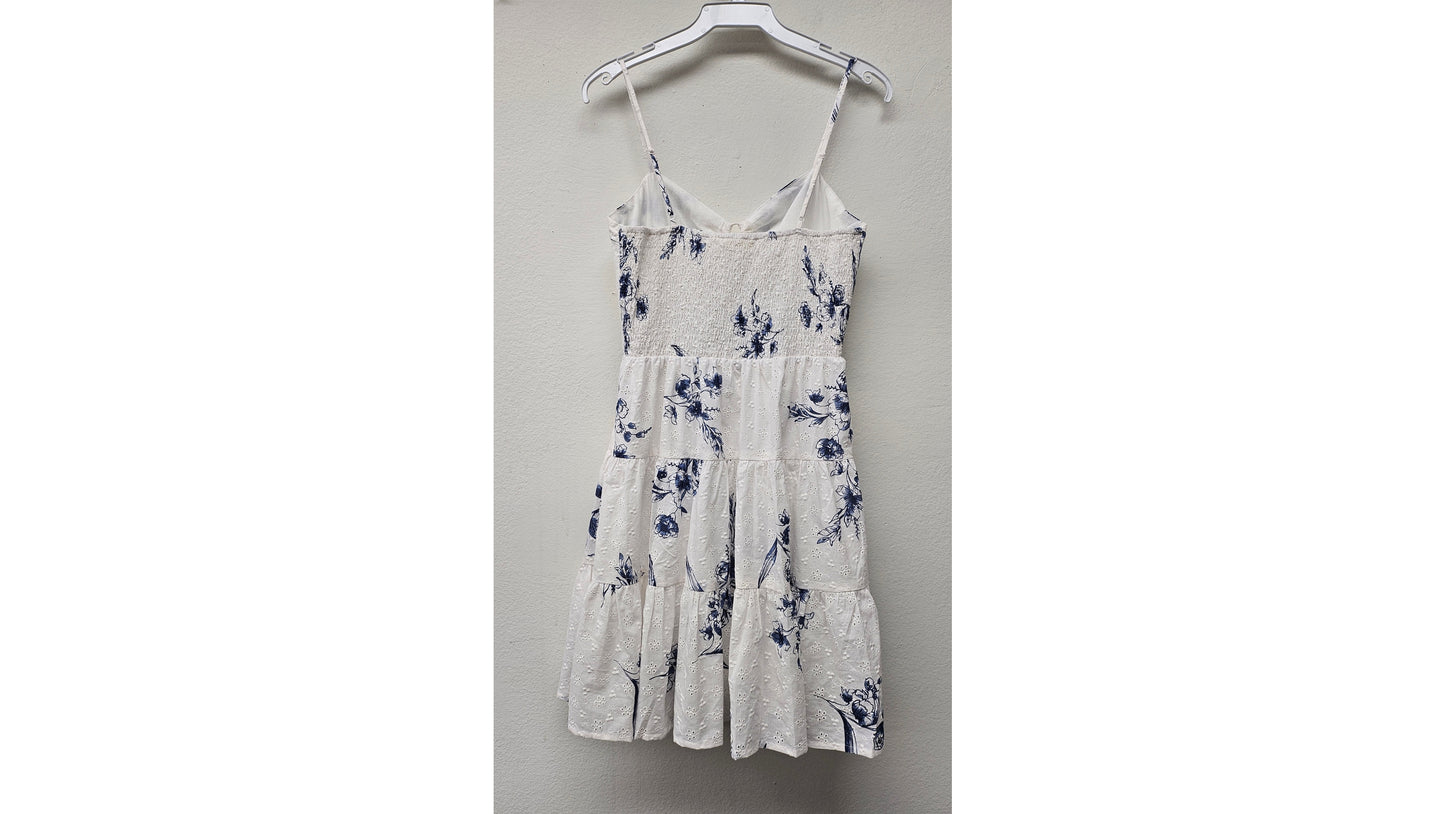 Cut Out Smocked Mini Dress