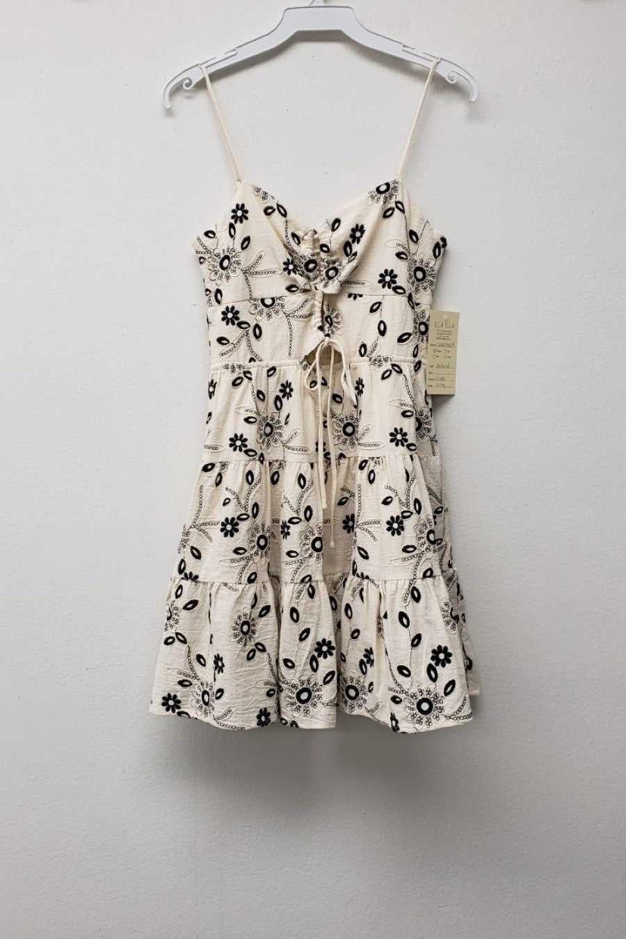 Cut Out Smocked Mini Dress