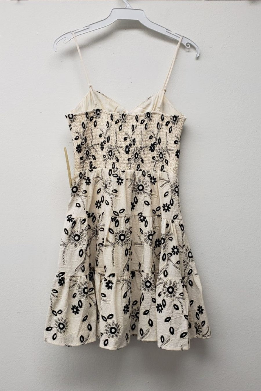 Cut Out Smocked Mini Dress