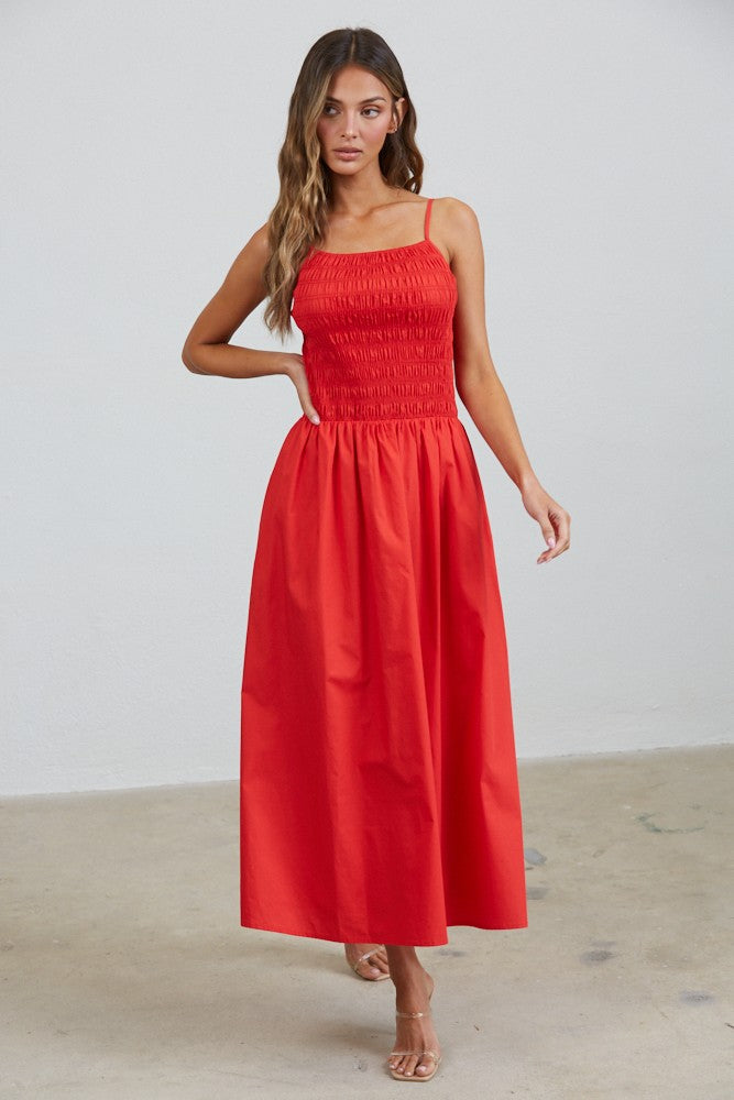 Colette Smocked Midi Dress