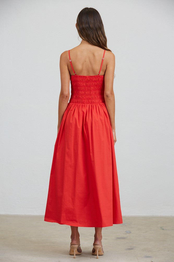 Colette Smocked Midi Dress