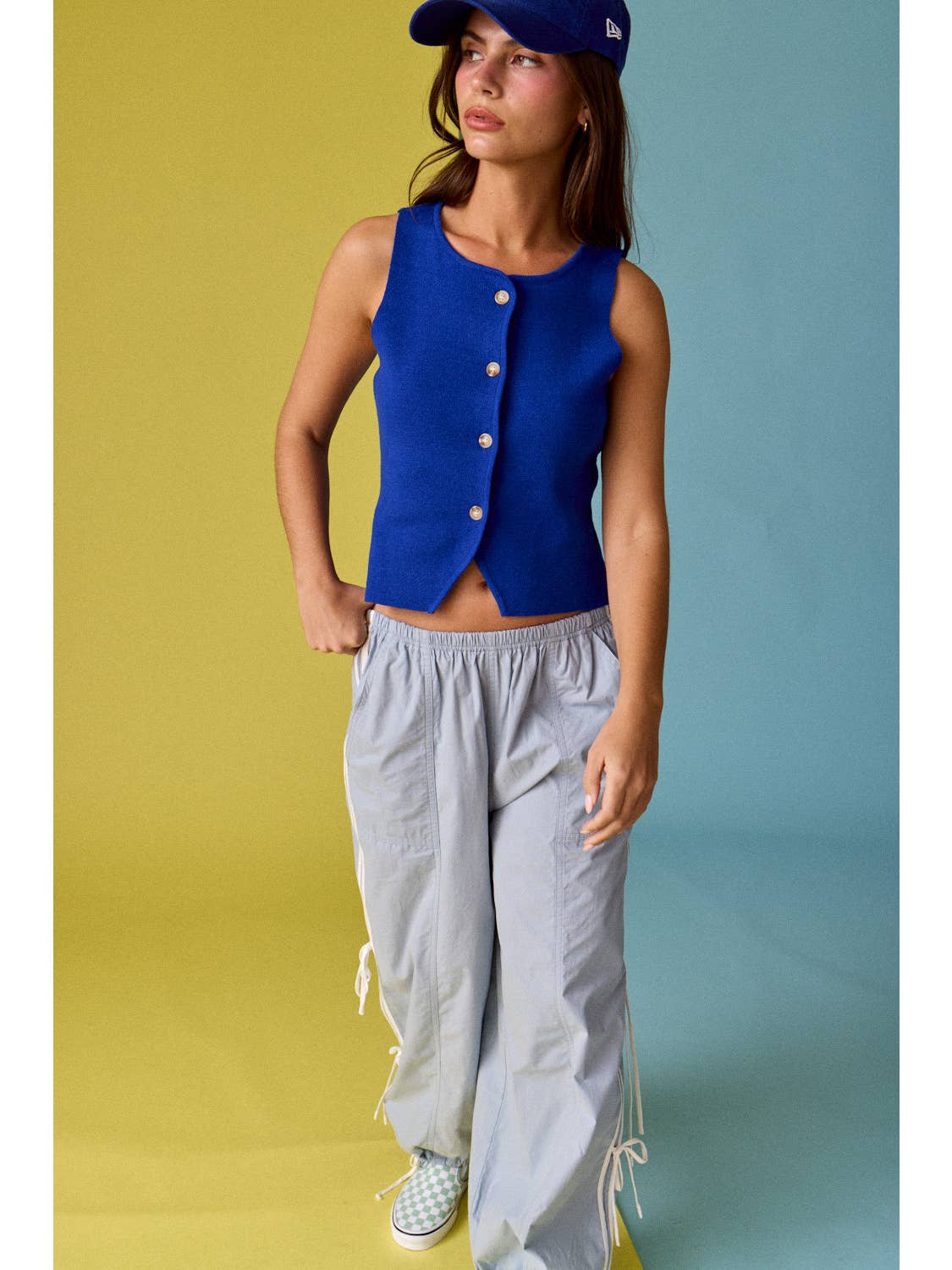 Cobalt Sweater Vest Top