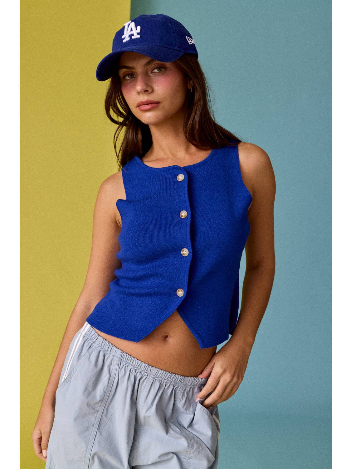 Cobalt Sweater Vest Top
