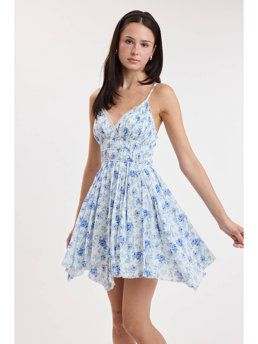 Floral Layered Mini Dress