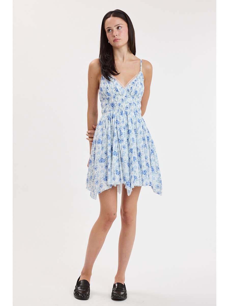 Floral Layered Mini Dress