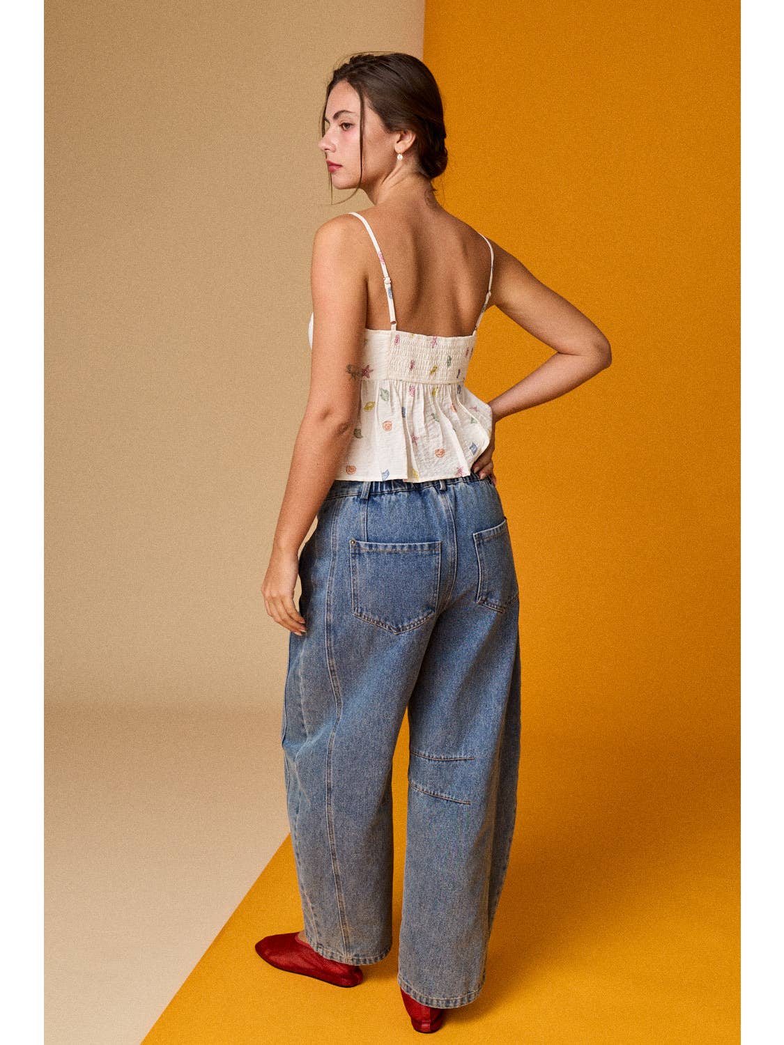 Seashell White Cami Top