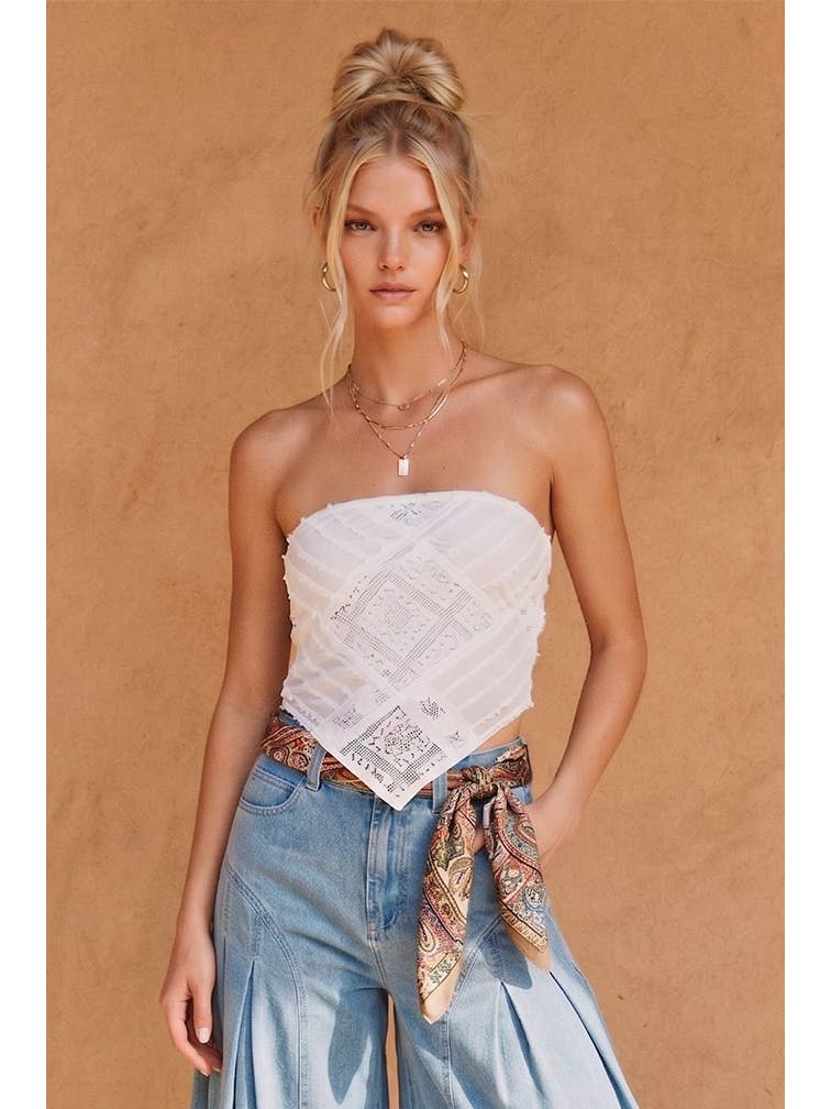 Lace Boho Bandana Tube Top