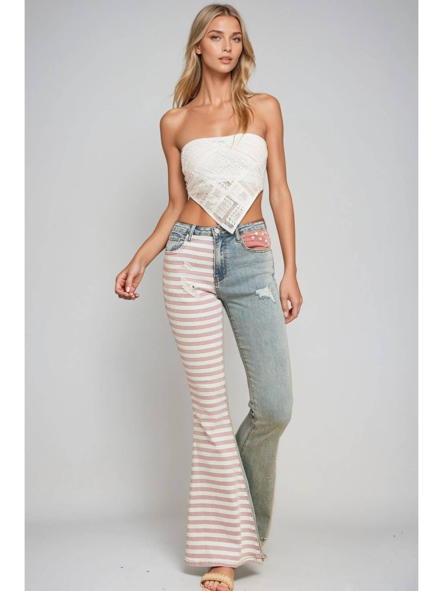 Lace Boho Bandana Tube Top