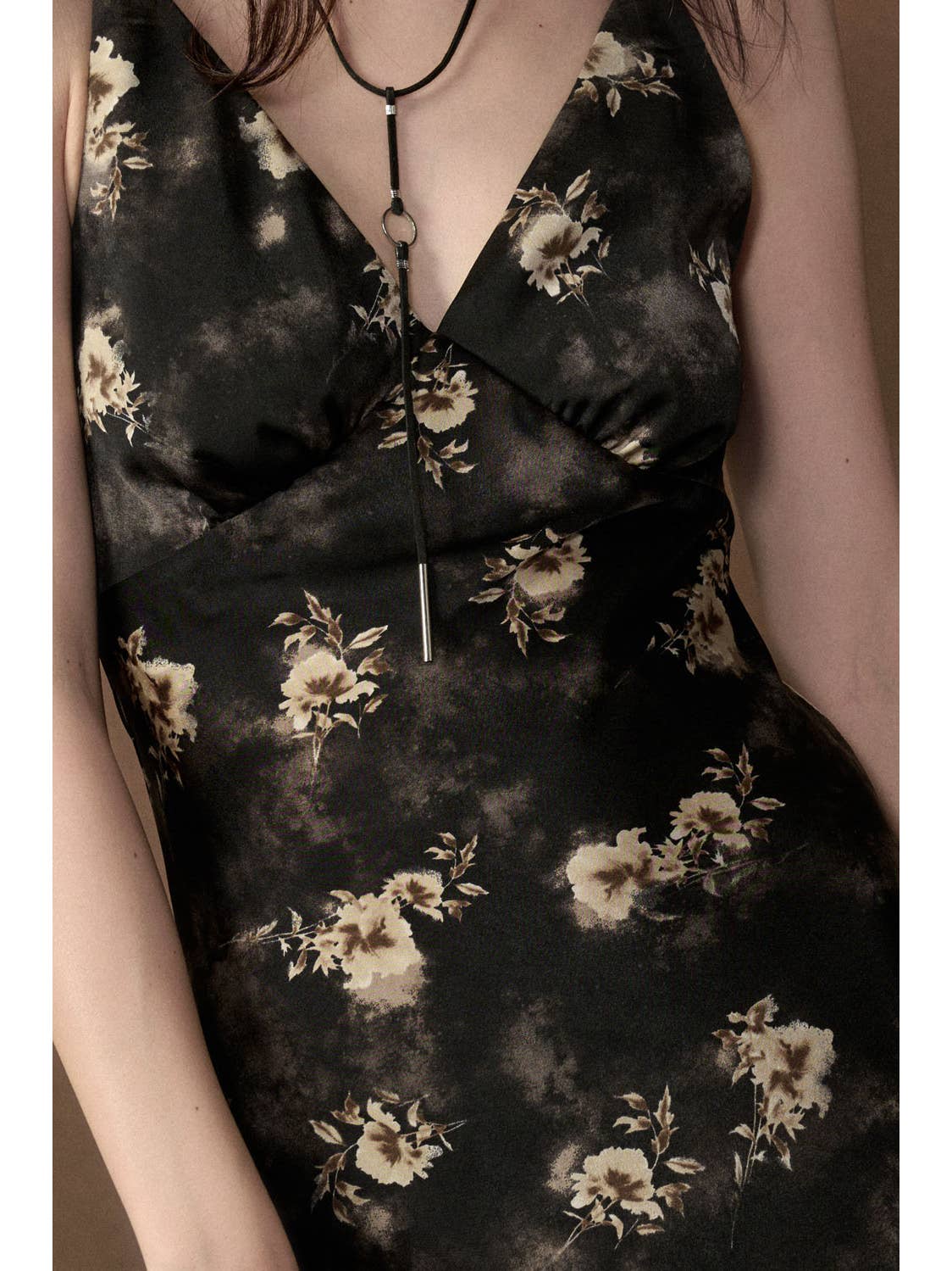 Floral V-Neck Maxi Slip Dress
