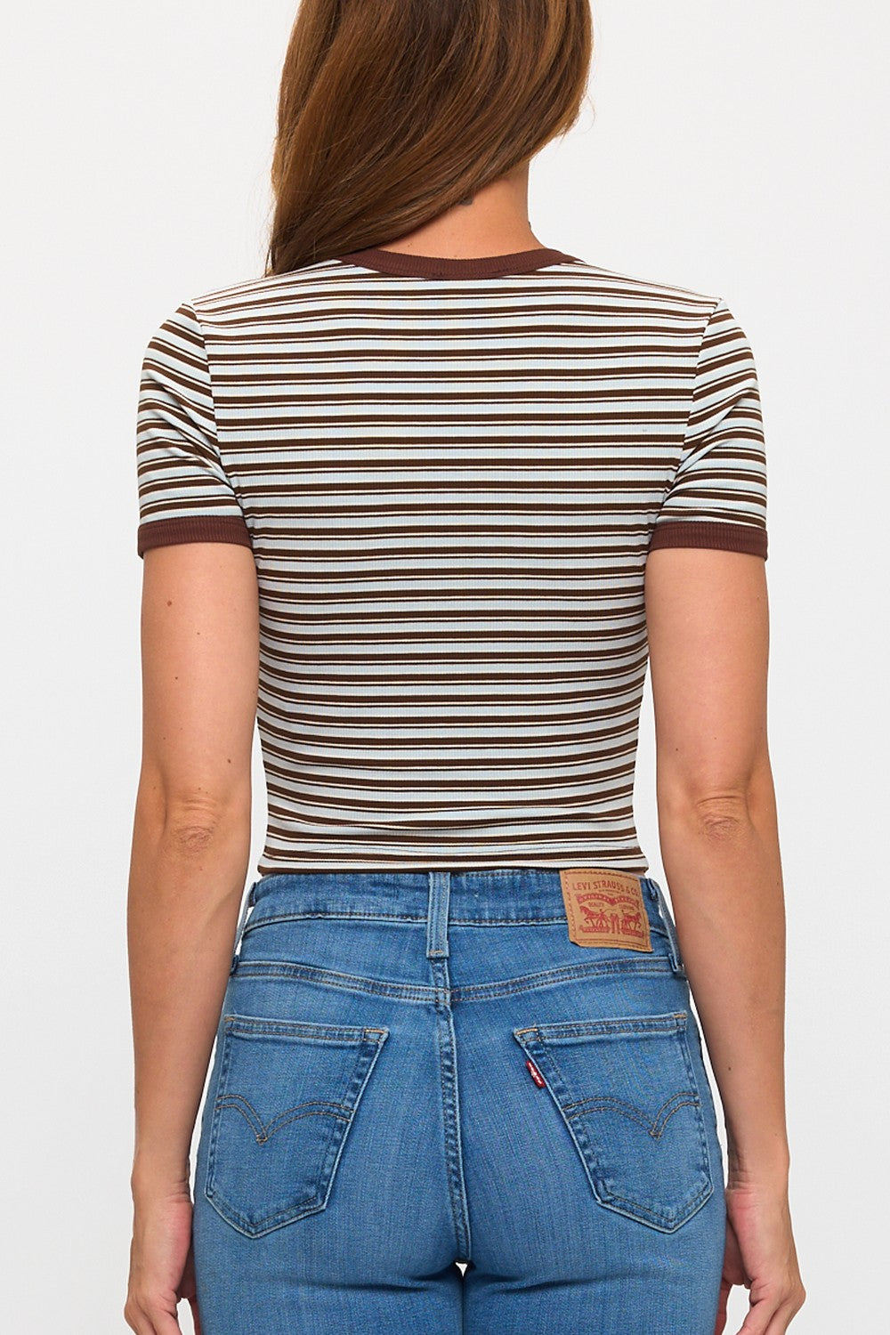 Stripe Cropped Tee