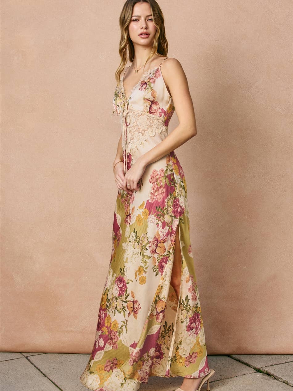 Meadow Romance Patch Maxi Dress