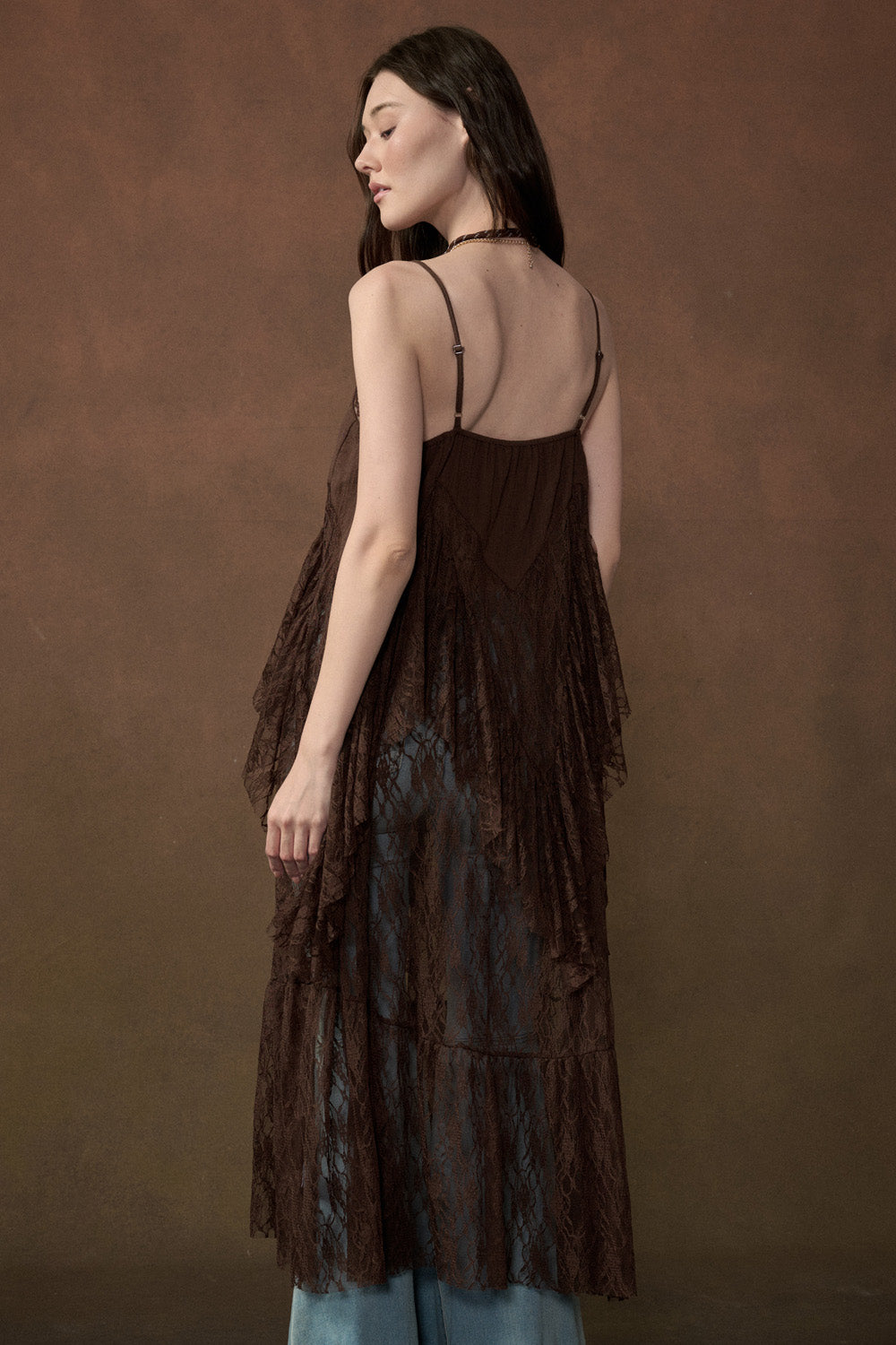 Lace Flyaway Maxi Top