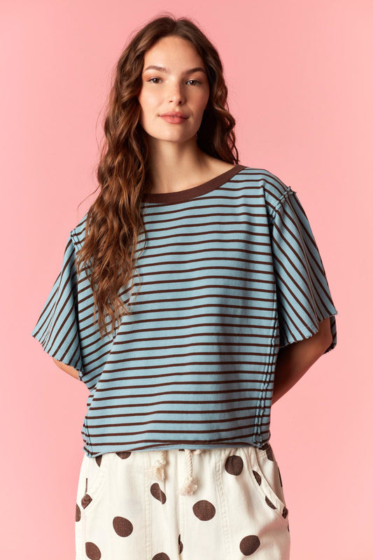 Stripe Dolman Tee