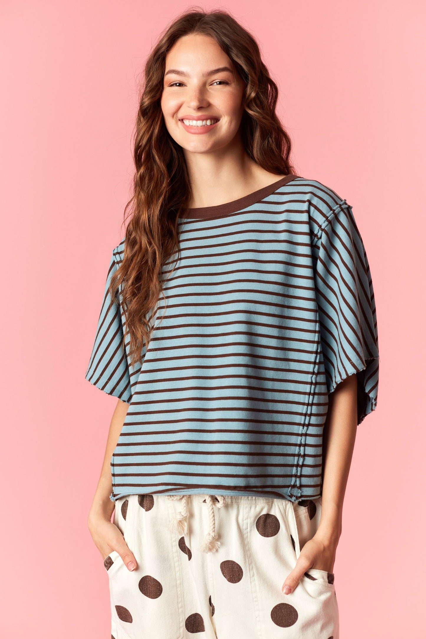 Stripe Dolman Tee