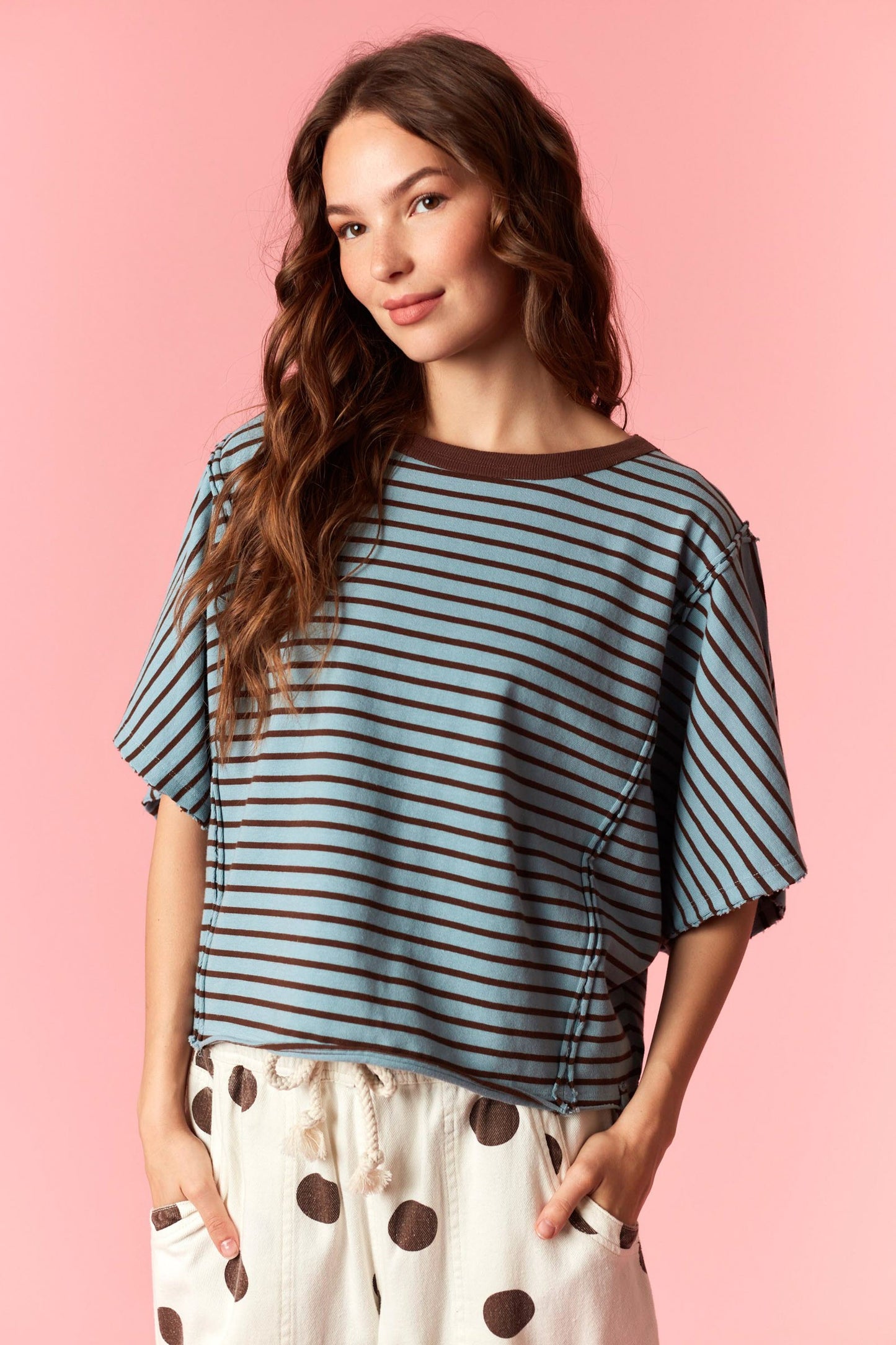 Stripe Dolman Tee