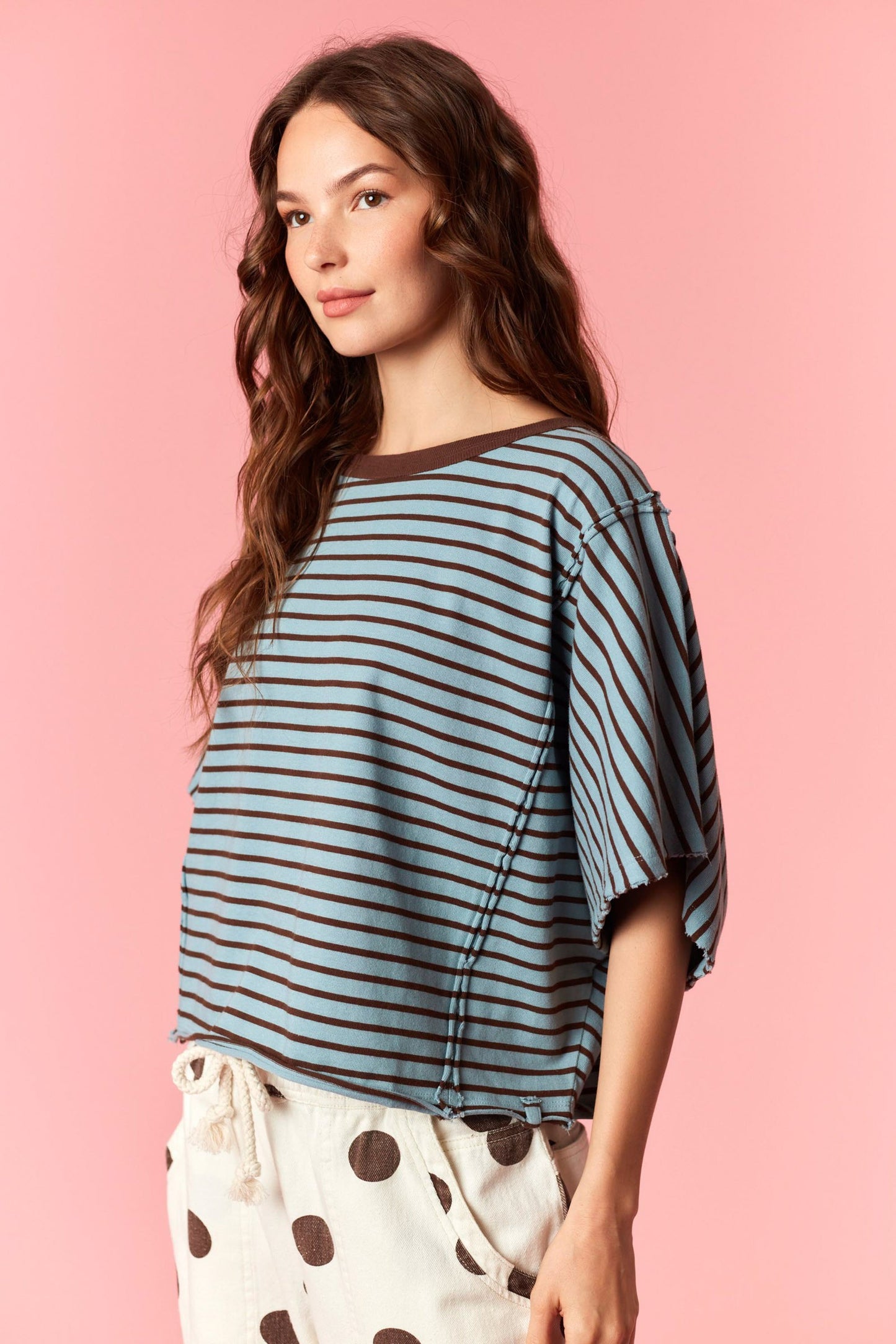 Stripe Dolman Tee
