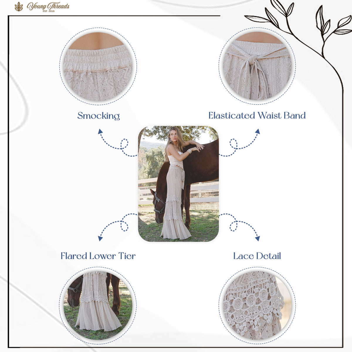 Desert Dream Cloud Tiered Pants