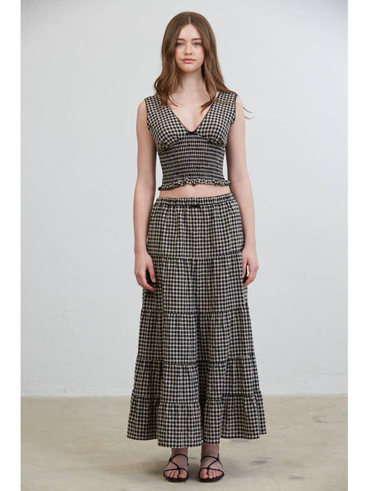 Hazel Smocked Top & Ruffle Skirt Set