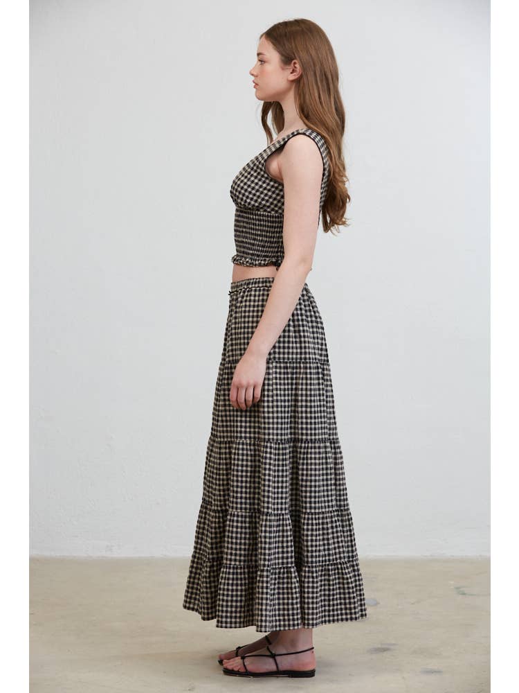 Hazel Smocked Top & Ruffle Skirt Set