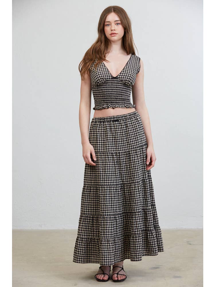 Hazel Smocked Top & Ruffle Skirt Set