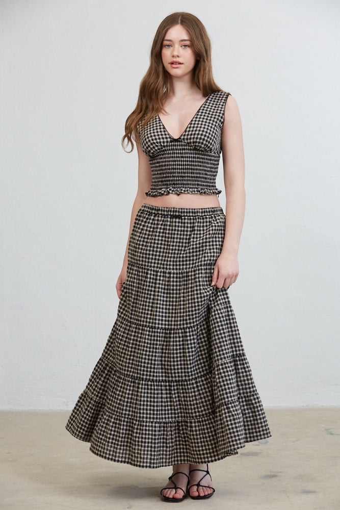 Hazel Smocked Top & Ruffle Skirt Set