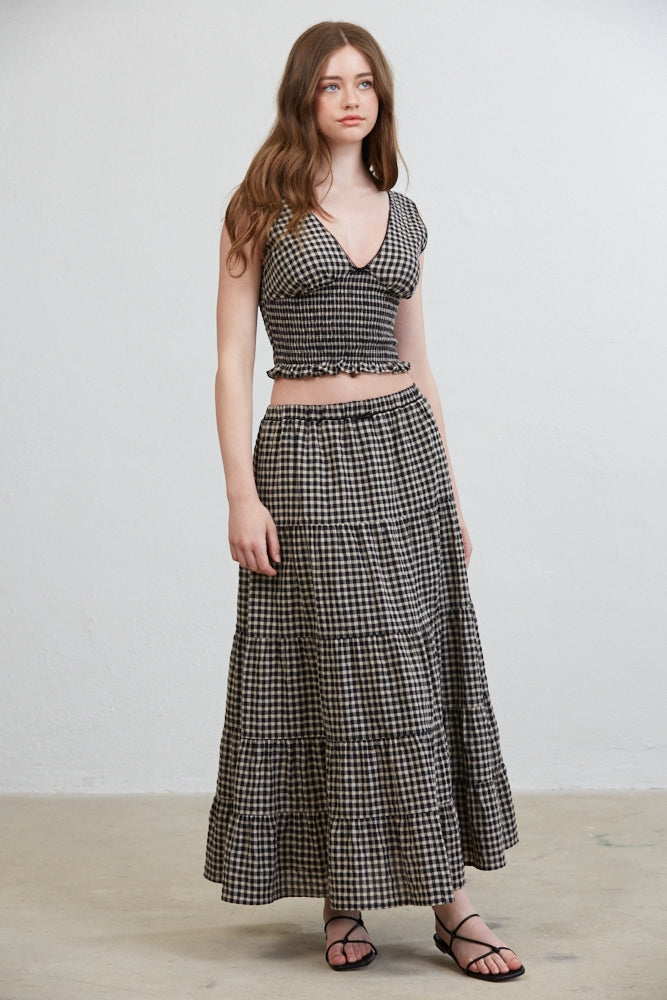 Hazel Smocked Top & Ruffle Skirt Set
