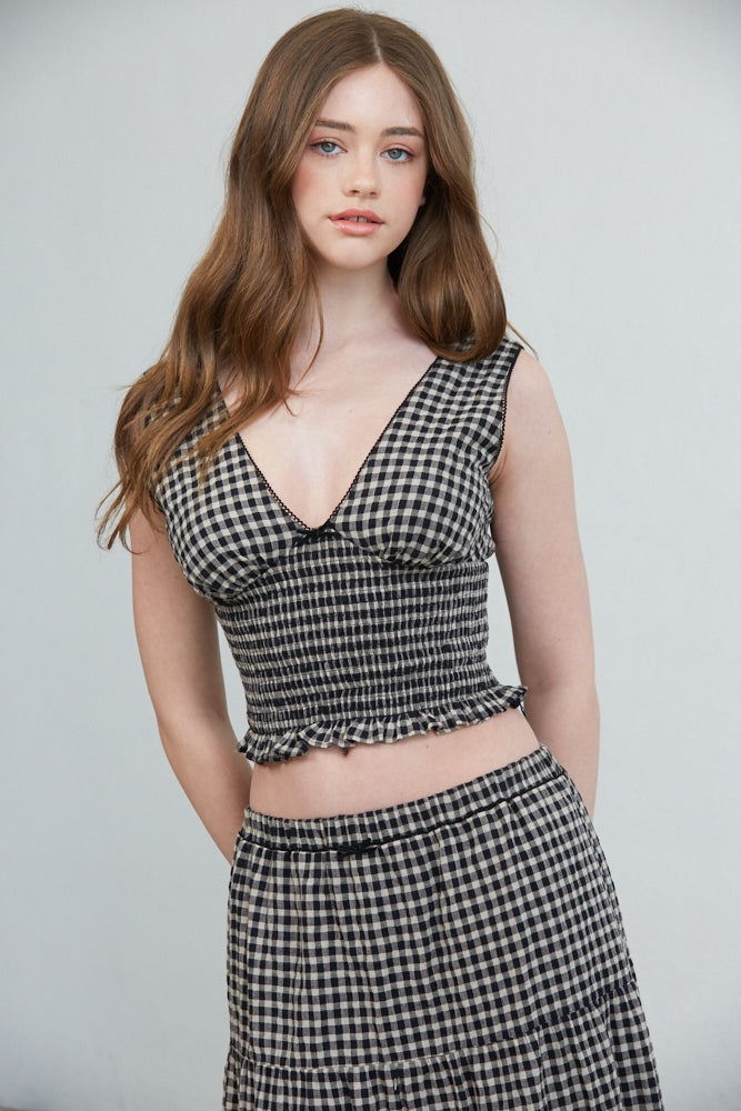 Hazel Smocked Top & Ruffle Skirt Set