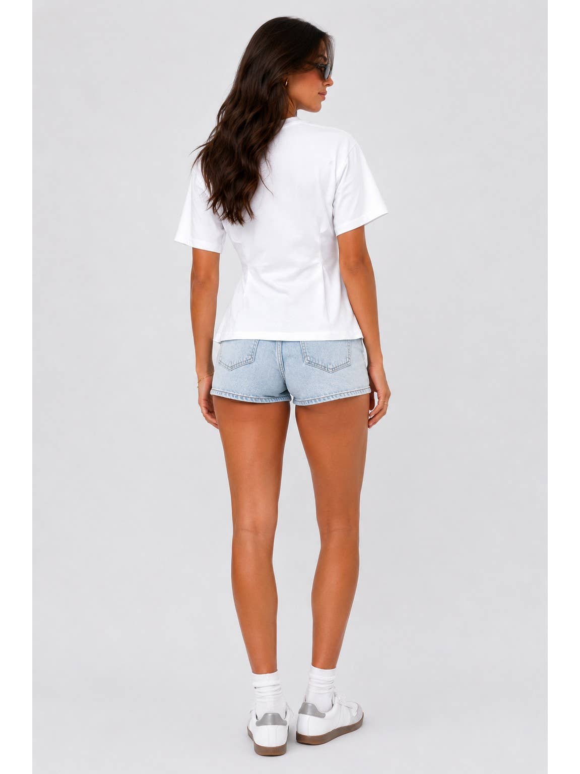Cinched Waist Soft Tee Top