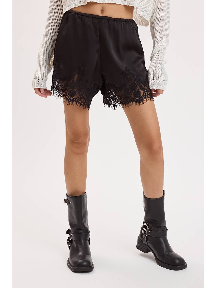 Satin & Lace Shorts