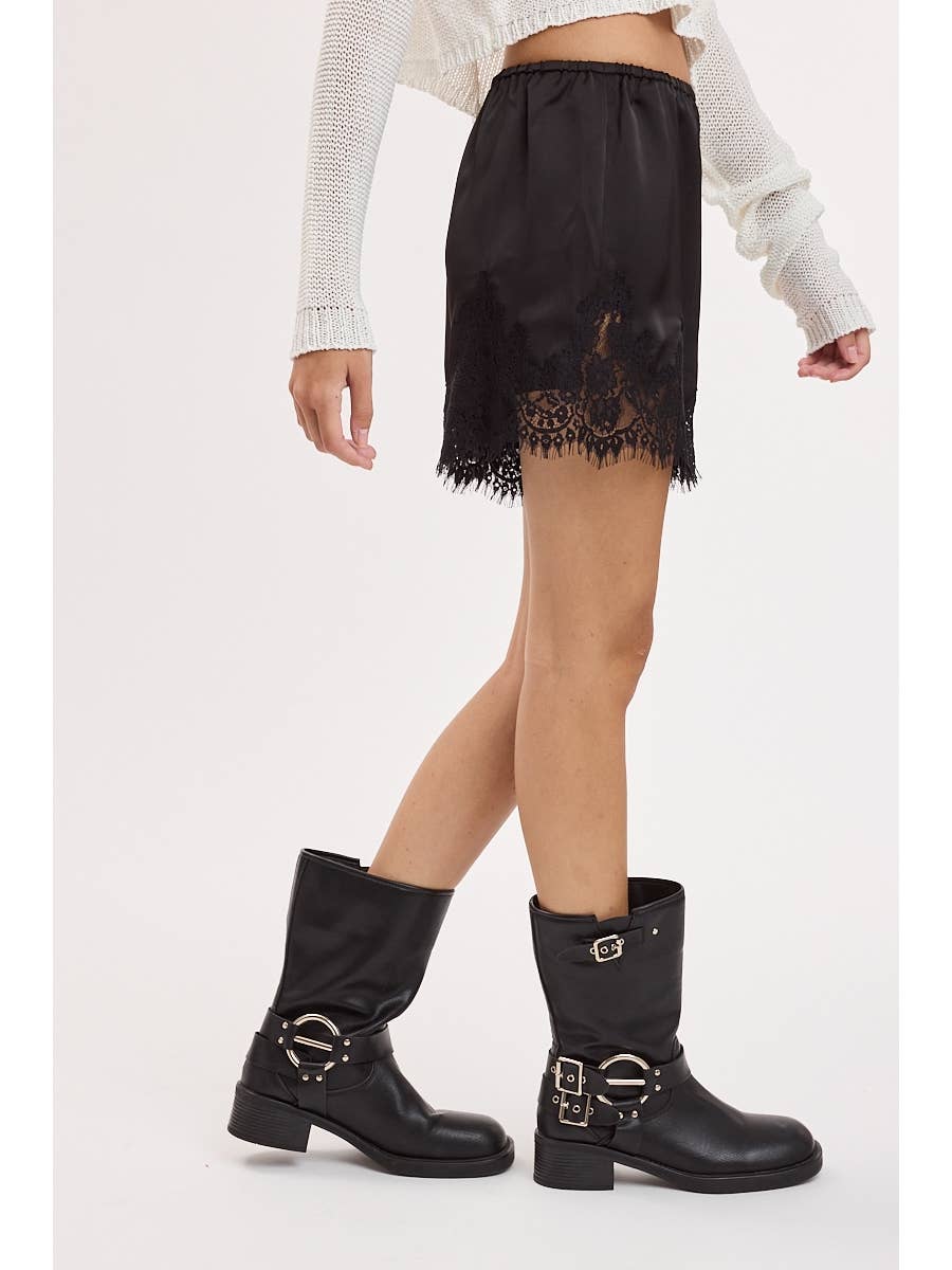Satin & Lace Shorts