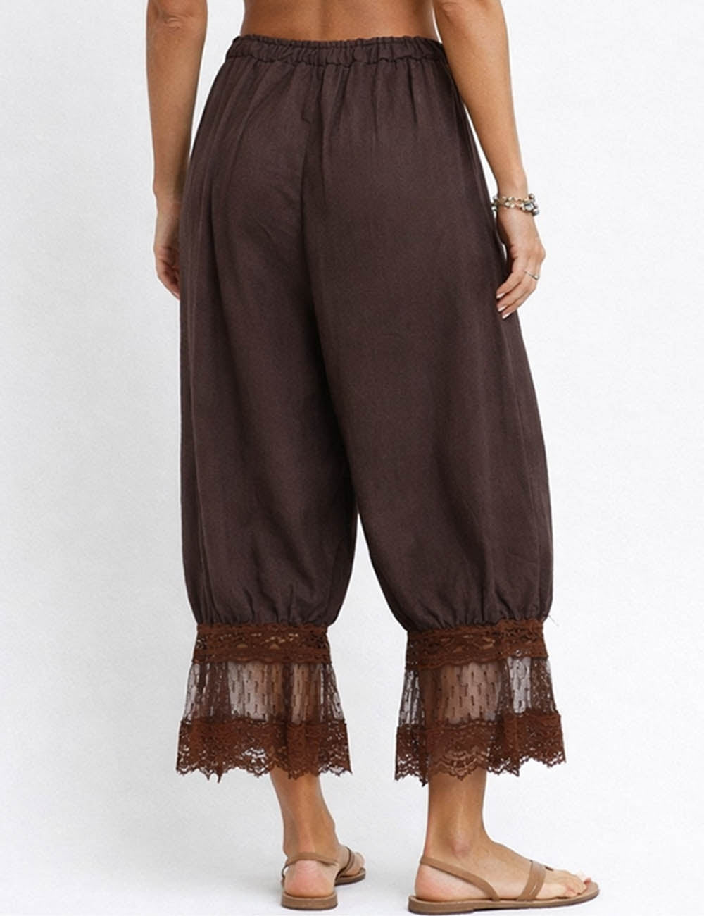 Lace Ballon Fit Crop Pants