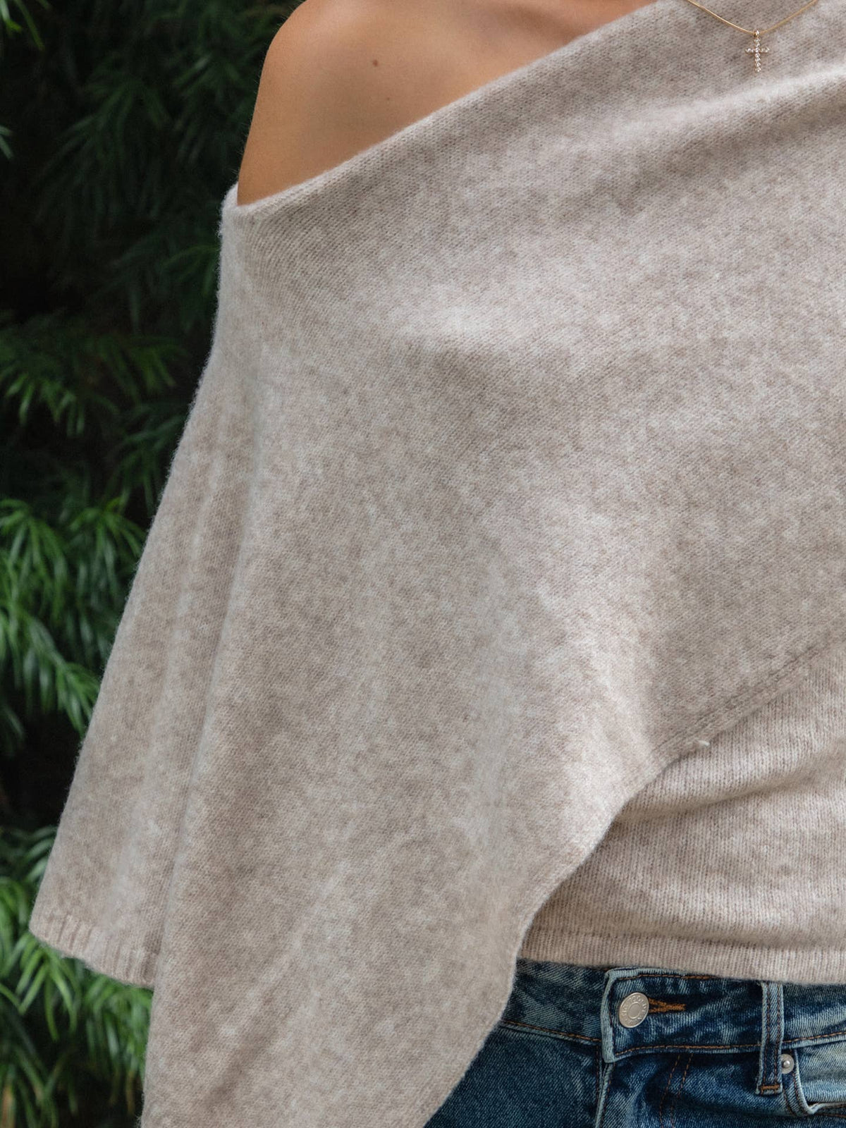 Knit Poncho Sweater