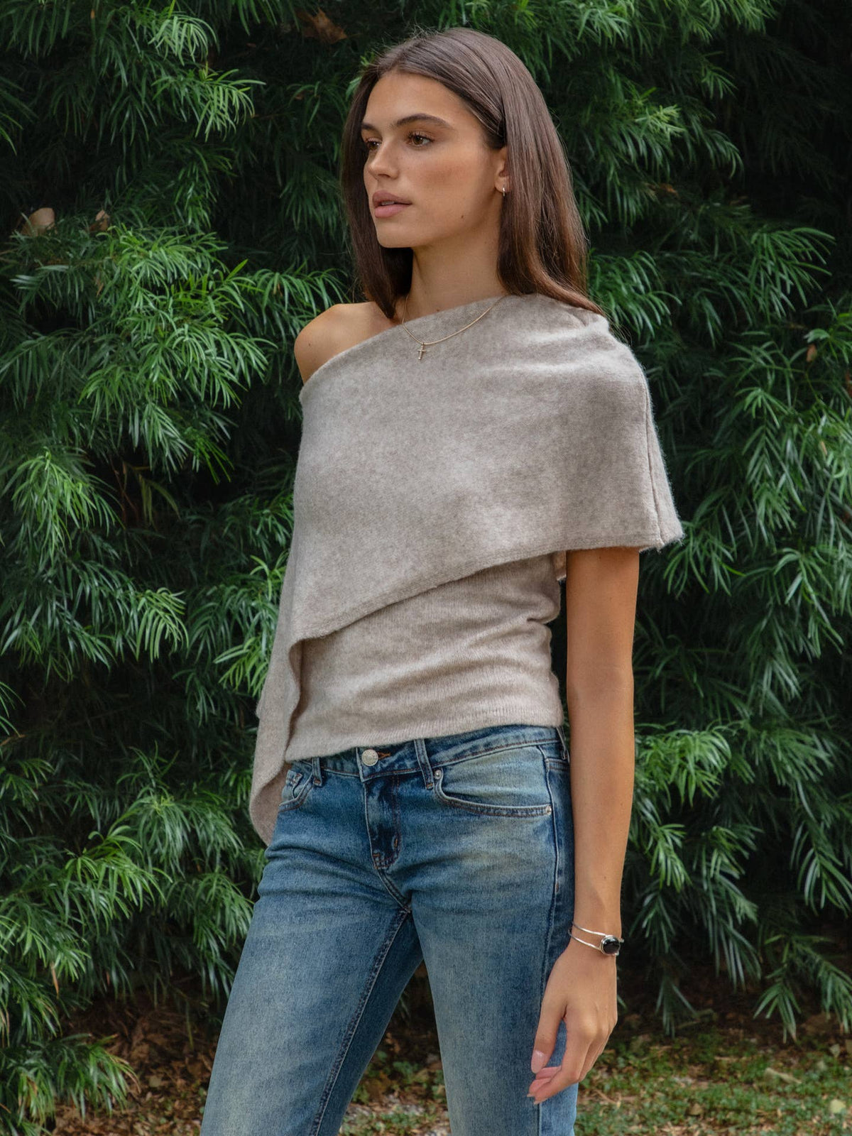 Knit Poncho Sweater