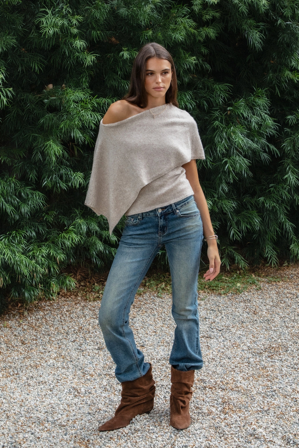 Knit Poncho Sweater