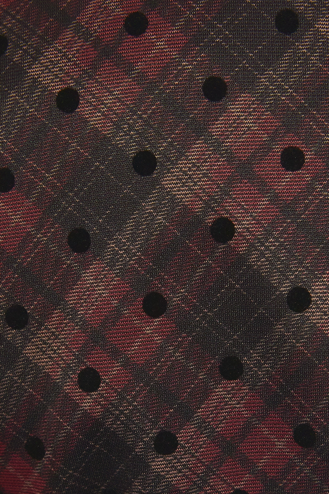 Plaid & Polka Dot A-Line Mini Dress
