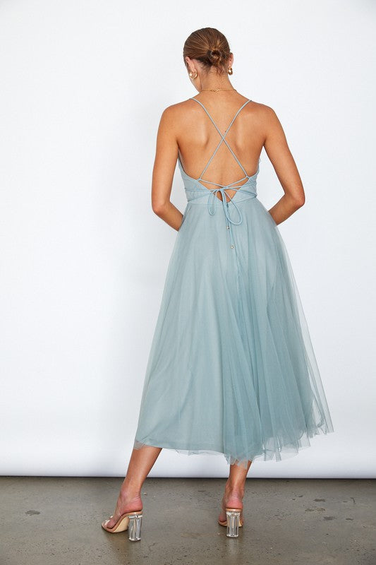 Tulle Ballerina Midi Dress (Shipping Only)