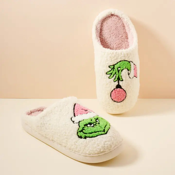 Grinchmas Cozy Slippers