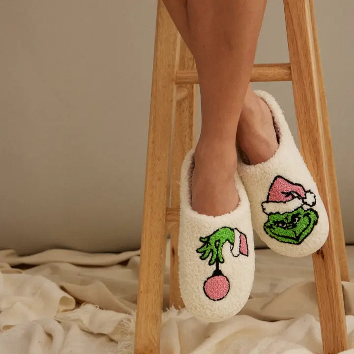 Grinchmas Cozy Slippers