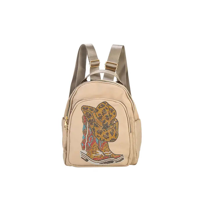 Western Boots Backpack