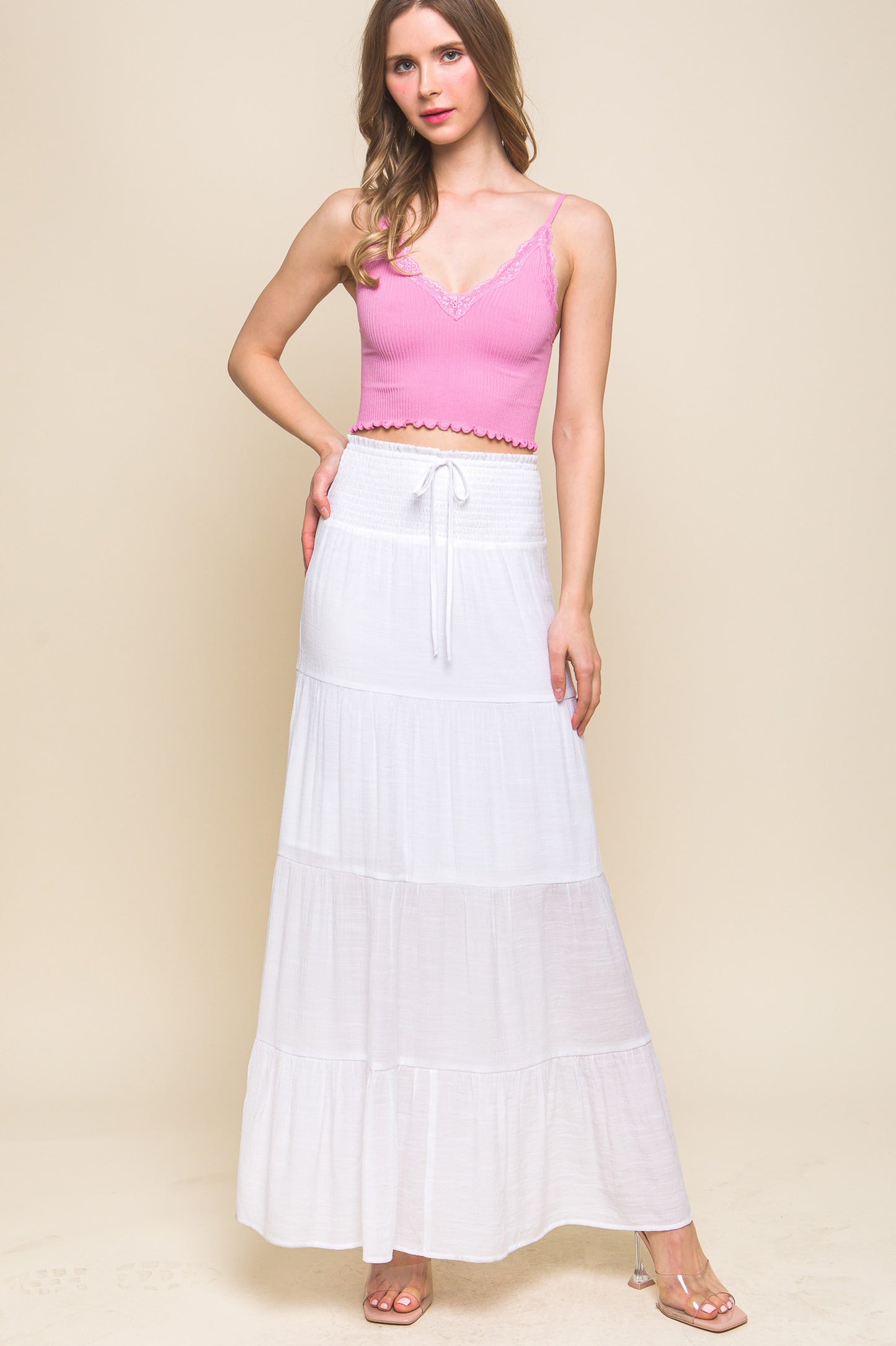 White Maxi Skirt