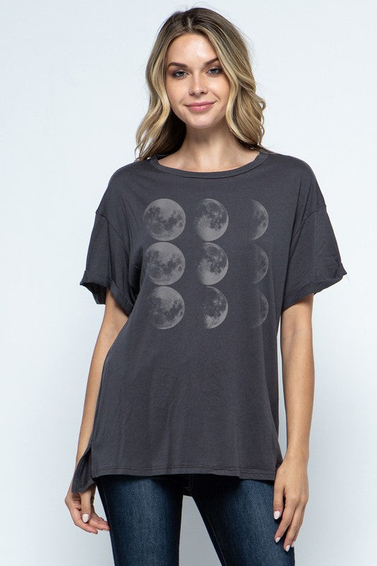 MOON PHASES OVERSIZE TEE,Tops,CASUAL, GRAPHIC TEE, LOUNGE, OVERSIZE, T-SHIRT- DEFIANT
