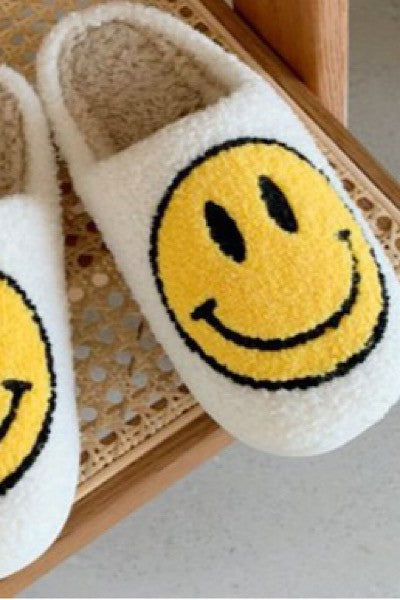 Smiley Face Slippers,Shoes,- DEFIANT