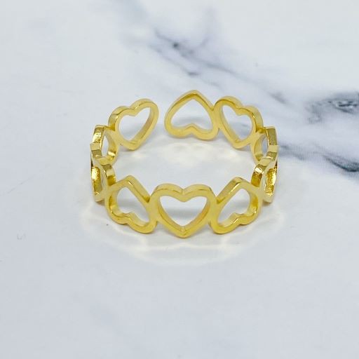 18K Gold Heart Ring,Rings,GOLD JEWELRY, JEWELRY, RINGS- DEFIANT