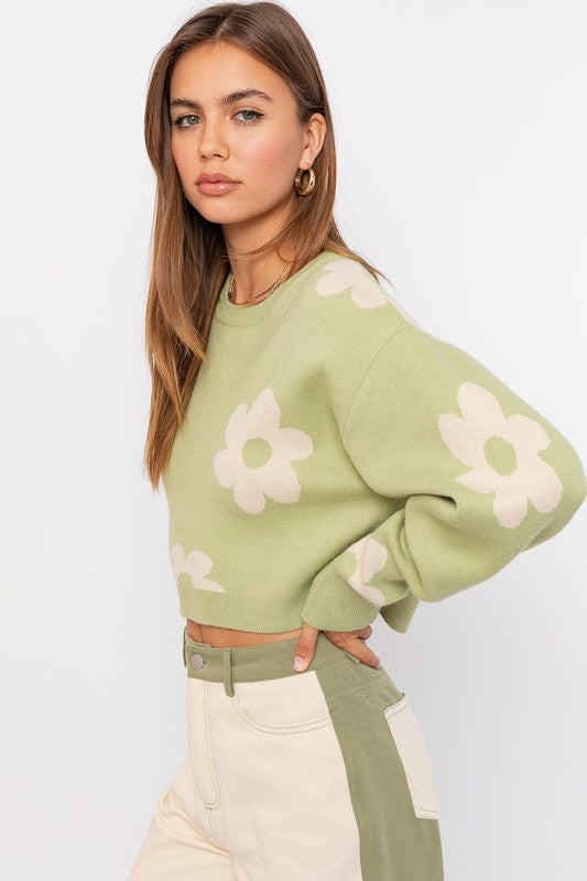 Daisy Daze Sweater,Tops,SWEATER, SWEATERS- DEFIANT