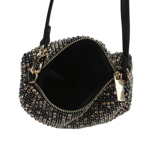 Cocktail Party Handbag,ACCESSORIES,handbag, HANDBAGS, PURSE, Rhinestone- DEFIANT